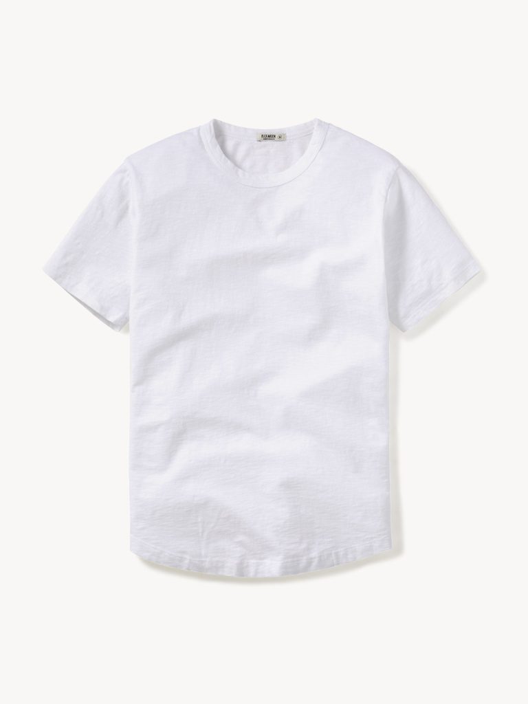 Buck Mason Curved Hem Slub Tee